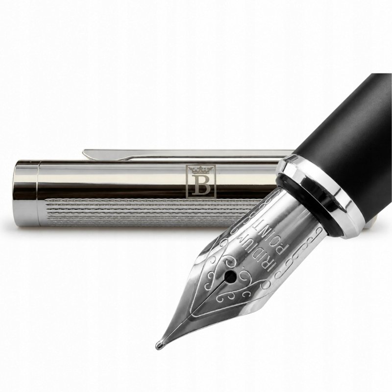 Pióro wieczne eleganckie srebrne pióro na prezent luksusowy z etui premium