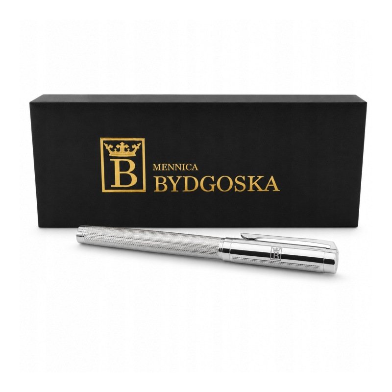 Pióro wieczne eleganckie srebrne pióro na prezent luksusowy z etui premium