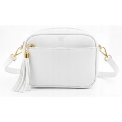 Torebka nerka damska przez ramię listonoszka biała crossbody pojemna