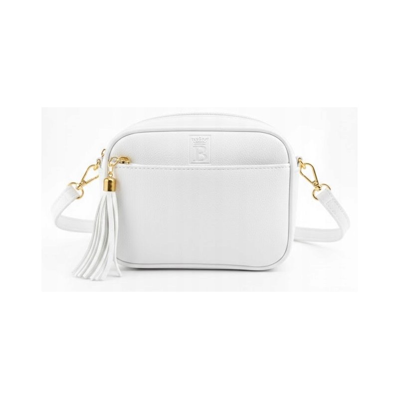 Torebka nerka damska przez ramię listonoszka biała crossbody pojemna
