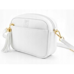 Torebka nerka damska przez ramię listonoszka biała crossbody pojemna