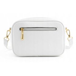 Torebka nerka damska przez ramię listonoszka biała crossbody pojemna