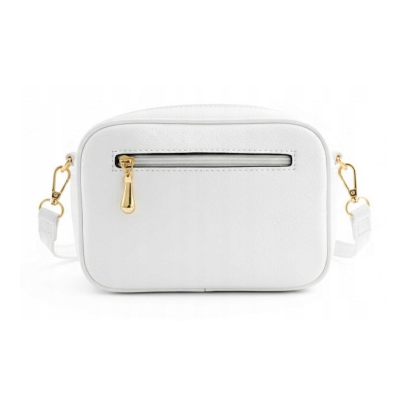 Torebka nerka damska przez ramię listonoszka biała crossbody pojemna