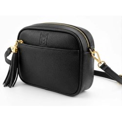 Torebka nerka damska przez ramię listonoszka czarna crossbody pojemna