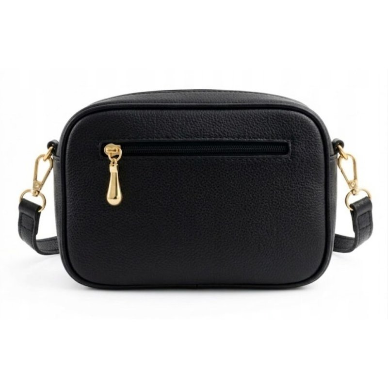 Torebka nerka damska przez ramię listonoszka czarna crossbody pojemna