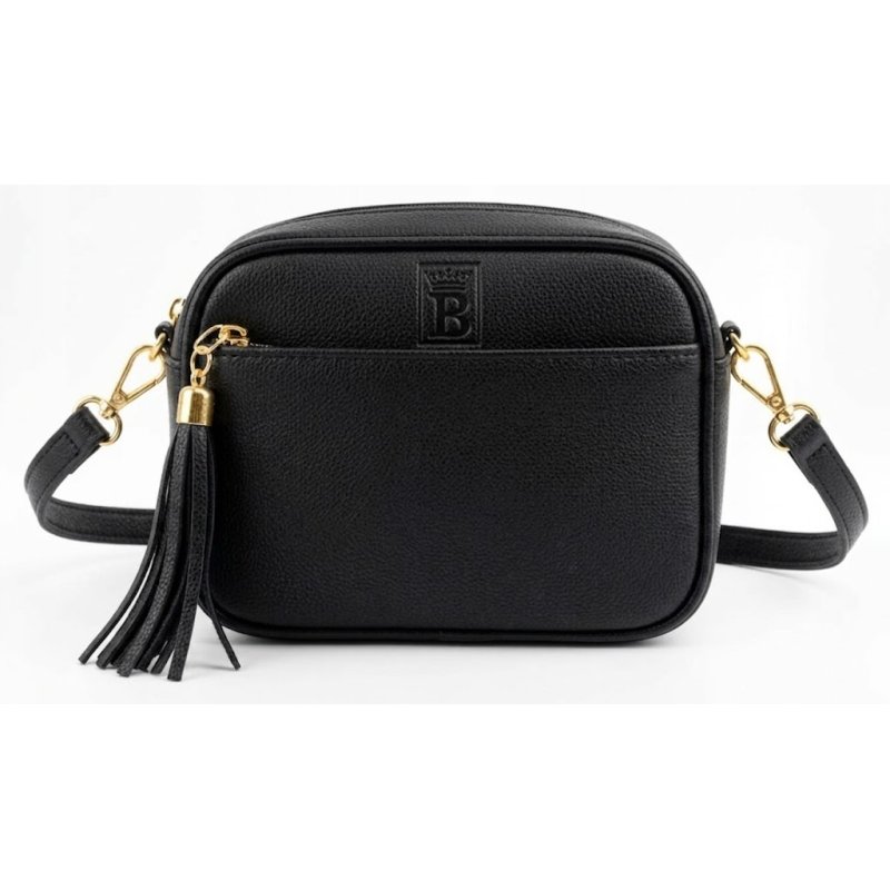 Torebka nerka damska przez ramię listonoszka czarna crossbody pojemna