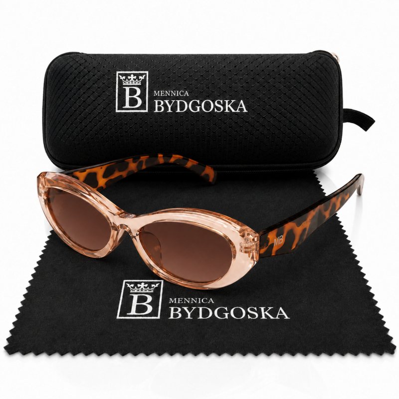 Okulary polaryzacyjne damskie  vintage panterka UV 400 przeciwsłoneczne oryginalne