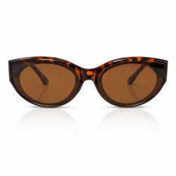 Okulary damskie panterka brązowe UV 400 przeciwsłoneczne oryginalne vintage