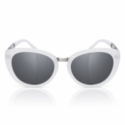 Okulary damskie perłowe srebrne UV 400 przeciwsłoneczne oryginalne vintage