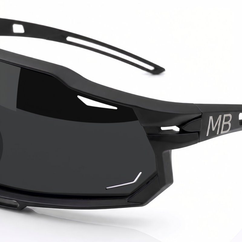 Okulary sportowe damskie męskie unisex polaryzacyjne przeciwsłoneczne czarne ergonomiczne