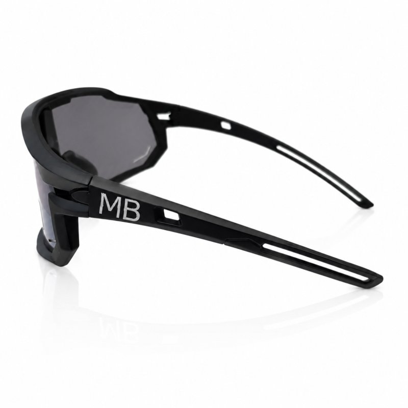 Okulary sportowe damskie męskie unisex polaryzacyjne przeciwsłoneczne czarne ergonomiczne