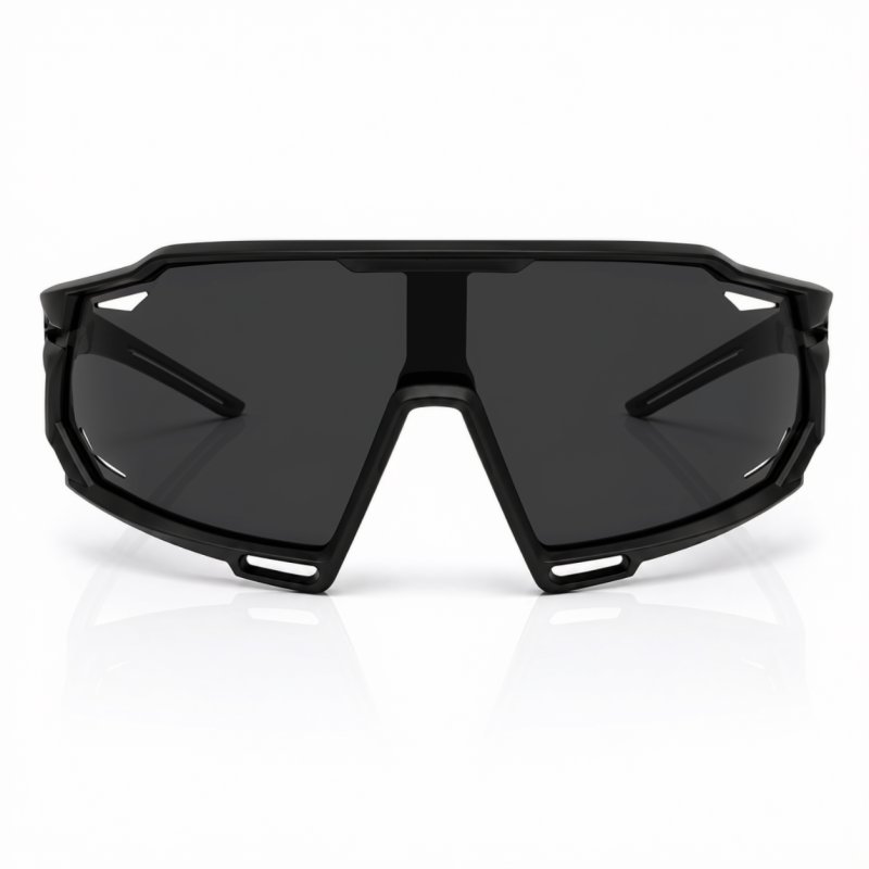 Okulary sportowe damskie męskie unisex polaryzacyjne przeciwsłoneczne czarne ergonomiczne