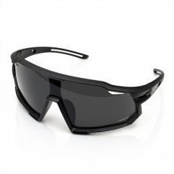 Okulary sportowe damskie męskie unisex polaryzacyjne przeciwsłoneczne czarne ergonomiczne