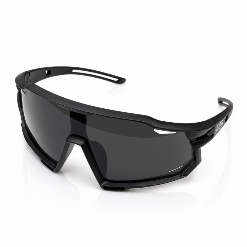 Okulary sportowe damskie męskie unisex polaryzacyjne przeciwsłoneczne czarne ergonomiczne
