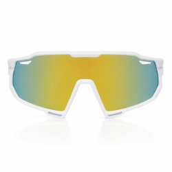 Okulary sportowe damskie męskie polaryzacyjne przeciwsłoneczne ergonomiczne białe