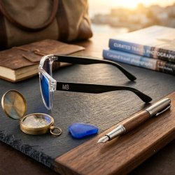 Okulary przeciwsłoneczne lustrzane męskie MB UV400 polaryzacyjne nerdy