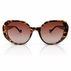 Okulary przeciwsłoneczne panterka bursztyn damskie UV400 polaryzacyjne moda