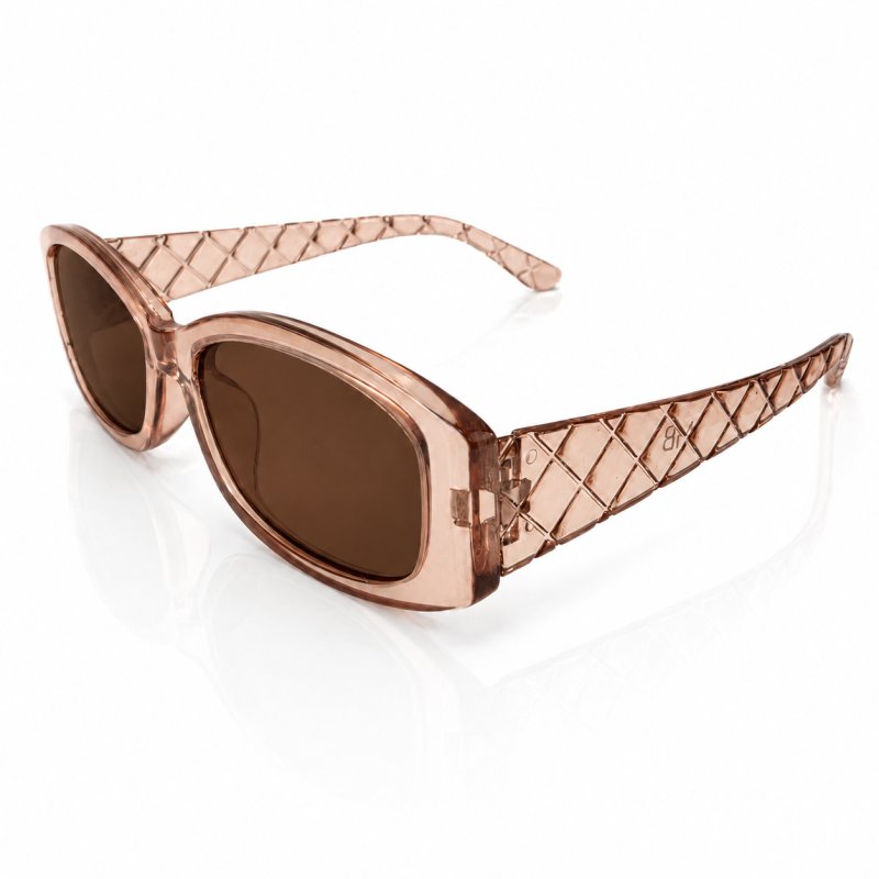 Okulary przeciwsłoneczne różowe damskie UV400 polaryzacyjne modne zdobnione
