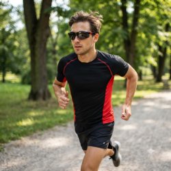 Okulary sportowe regulowane na każdą głowę polaryzacyjne rowerowe damskie męskie do biegania