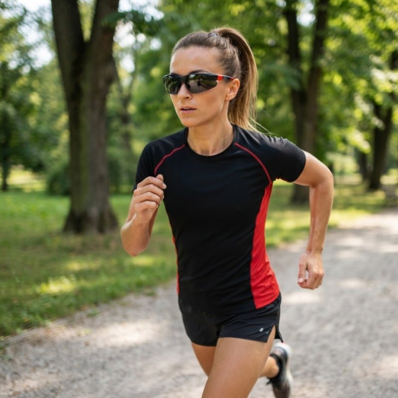 Okulary sportowe regulowane na każdą głowę polaryzacyjne rowerowe damskie męskie do biegania