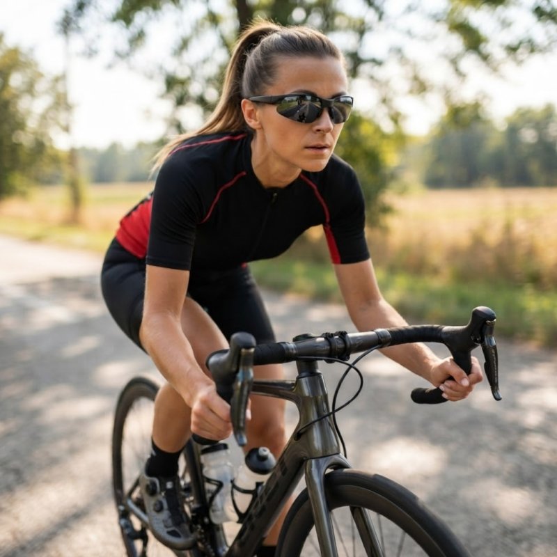 Okulary sportowe regulowane na każdą głowę polaryzacyjne rowerowe damskie męskie do biegania