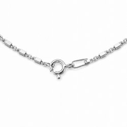 Elegancki naszyjnik łańcuszek srebrny damski naszyjnik 45 cm srebro 925