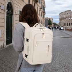 Biały plecak bagaż podręczny 40x30x20 Ryanair Wizz Air kabinowy 20L