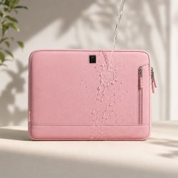 Różowe etui na laptopa torba teczka pokrowiec do pracy 14,4-15,6 cali