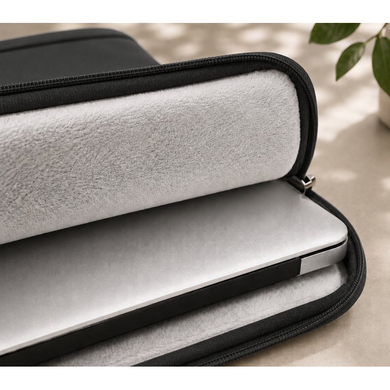 Czarne etui na laptopa teczka torba pokrowiec do pracy 14,4-15,6 cali