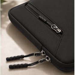Czarne etui na laptopa teczka torba pokrowiec do pracy 14,4-15,6 cali