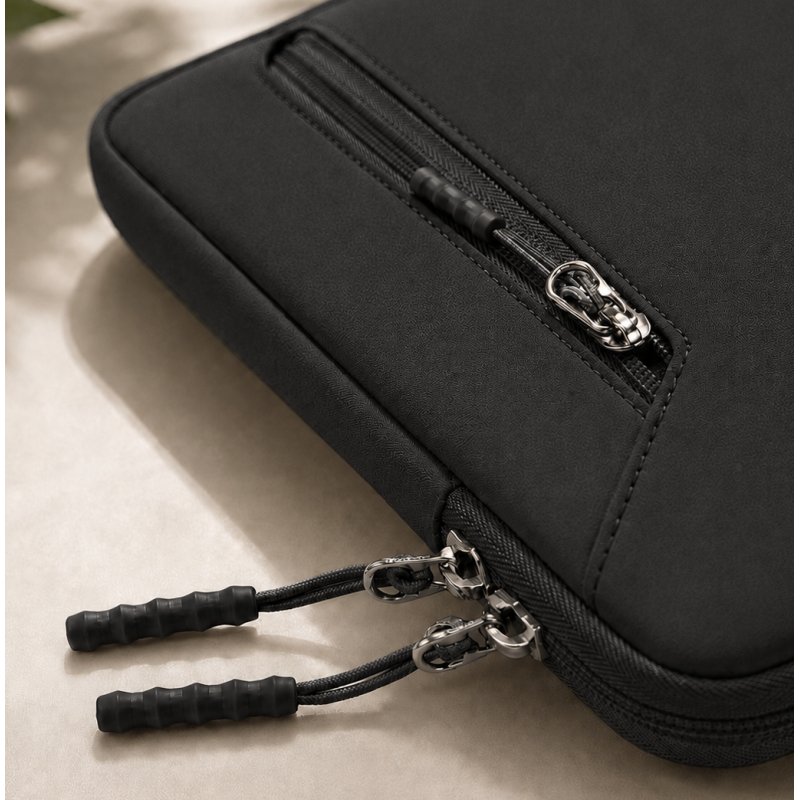 Czarne etui na laptopa teczka torba pokrowiec do pracy 14,4-15,6 cali