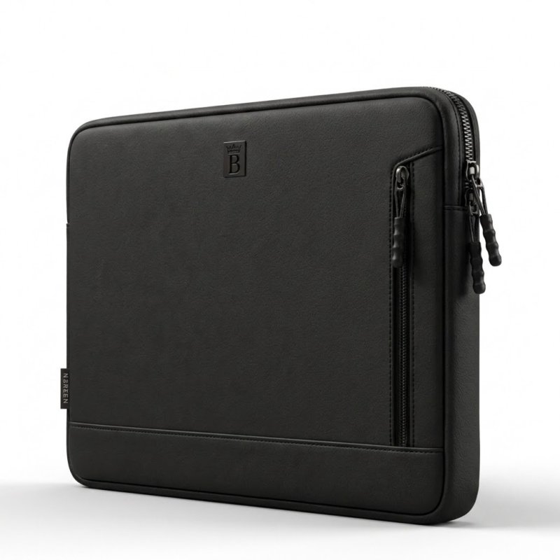 Czarne etui na laptopa teczka torba pokrowiec do pracy 14,4-15,6 cali