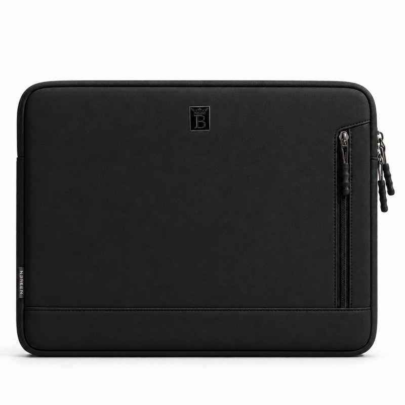 Czarne etui na laptopa teczka torba pokrowiec do pracy 14,4-15,6 cali