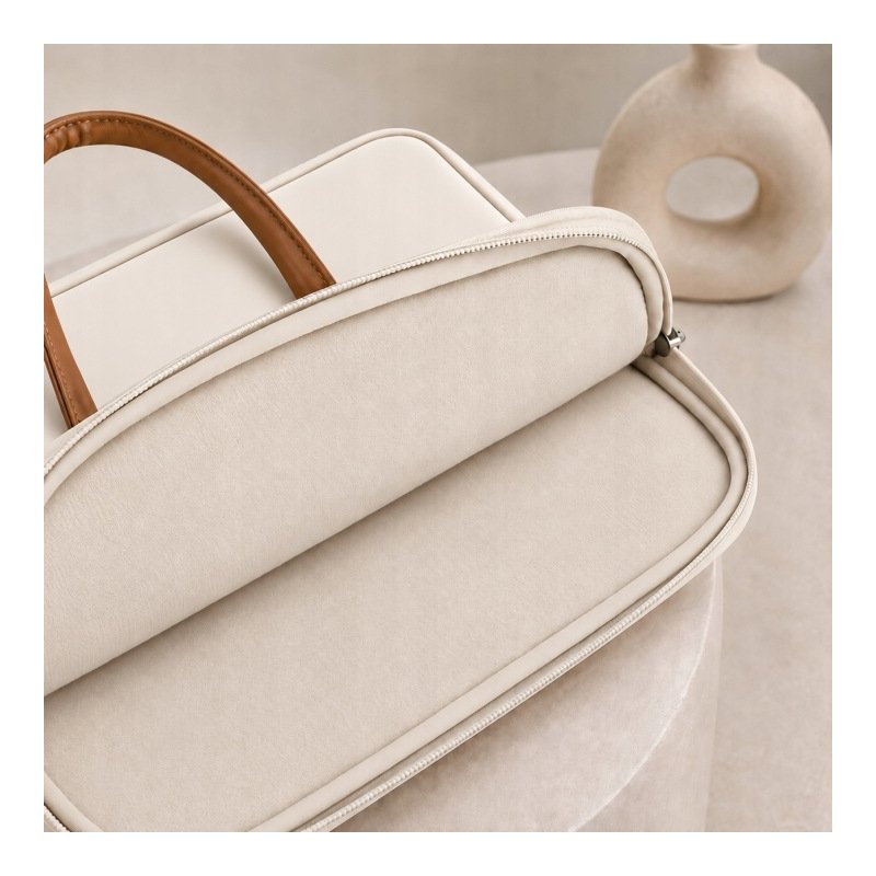 Torba na laptopa 15.6 16.1 cala teczka pokrowiec na ramię elegancka biała