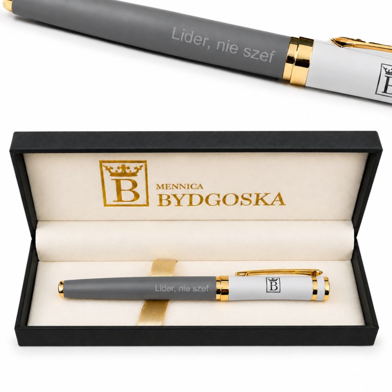 Pióro wieczne eleganckie złocone pióro oryginalny prezent premium etui
