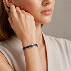 Bransoletka damska skórzana brązowa zapięcie klamra stal szlachetna 316L