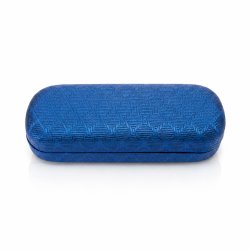 Eleganckie etui twarde na okulary korekcyjne przeciwsłoneczne niebieskie