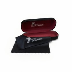 Eleganckie etui twarde na okulary korekcyjne przeciwsłoneczne czarne