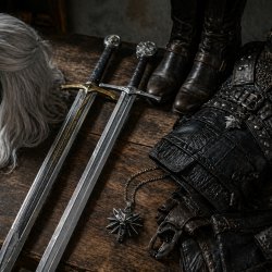 Naszyjnik męski łańcuszek Wiedźmin wilk Witcher Dziki Gon stal chirurgiczna