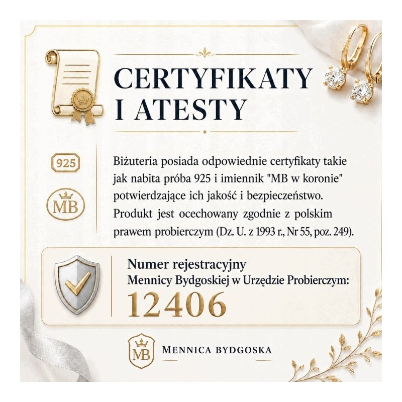 Kolczyki dla dzieci kotki pozłacane stal chirurgiczna szlachetna sztyfty