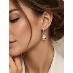 Eleganckie kolczyki muszelki muszelka damskie wiszące koła stal 316L