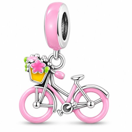 Charms rower zawieszka srebrna dla niej beads 925